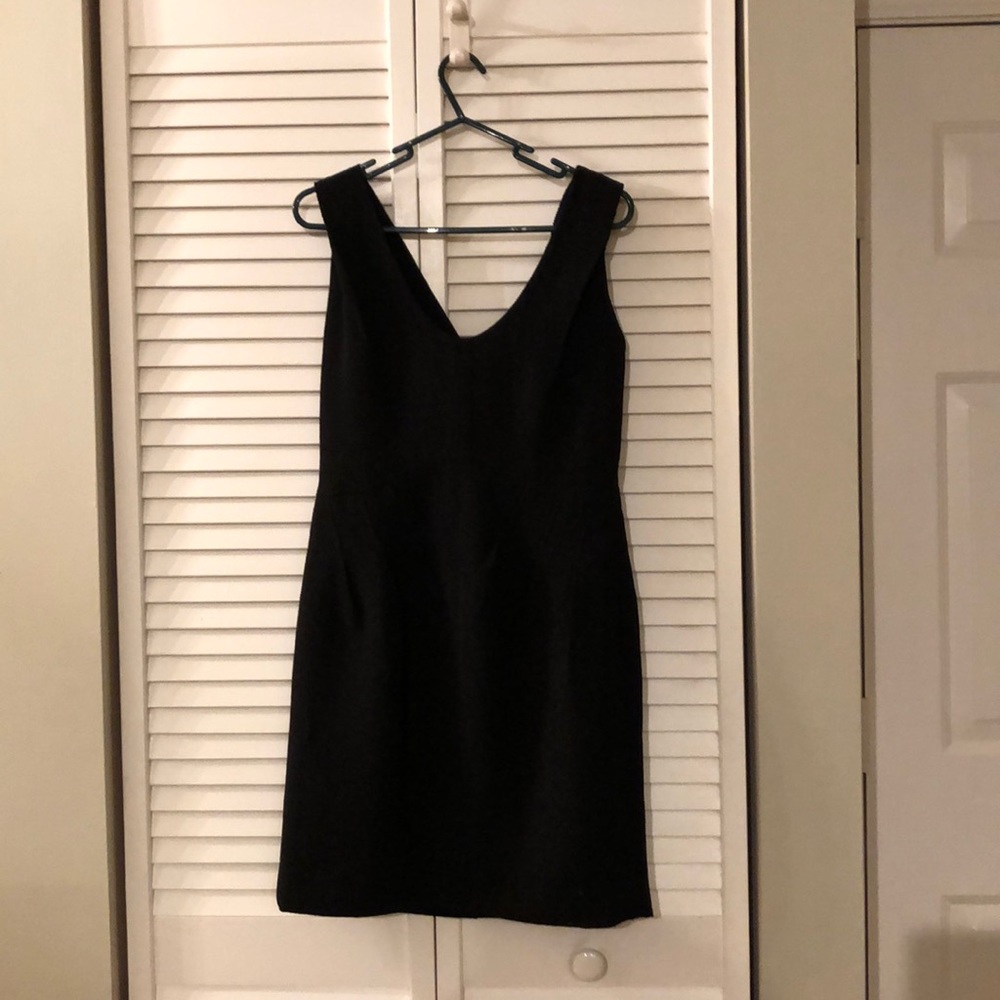 Ann Taylor Black wedding guest dress